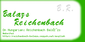 balazs reichenbach business card